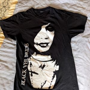 Black Veil Brides Black Band Tee Shirt size Small